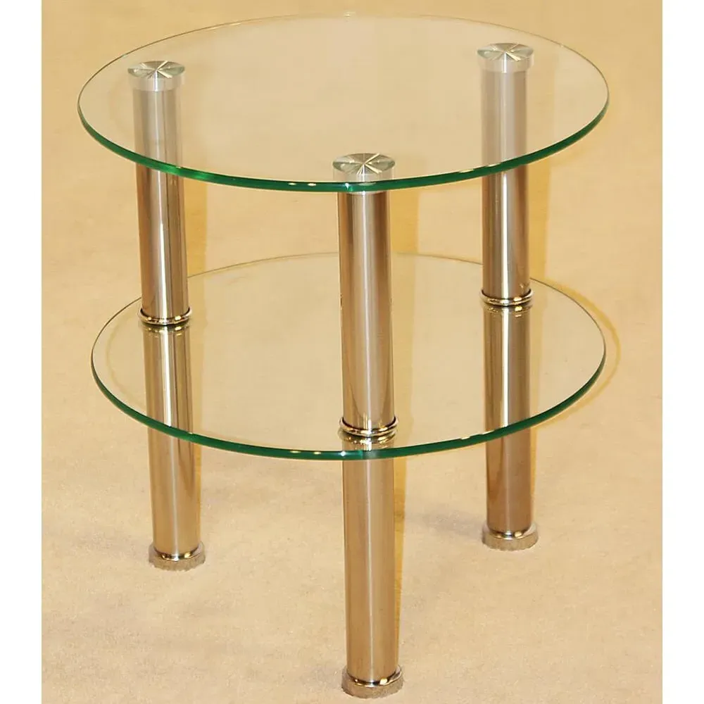 Kerrville Side Table - Clear, Glass