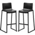 Ketchum Stacking Bar Stools - Black, Polypropylene
