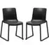 Ketchum Stacking Side Chairs - Black, Polypropylene