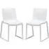 Ketchum Stacking Side Chairs - White, Polypropylene