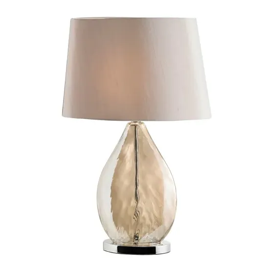 Kew Table Lamp - Brown, Chrome product