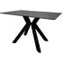 Kiel Rectangular Dining Table - Black, Metal