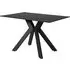 Kiel Rectangular Dining Table - Black, Metal