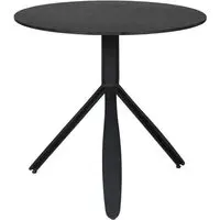 Kiel Round Dining Table - Black, Metal