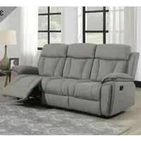 Killeen 3-Seater Recliner Sofa - Grey, Fabric