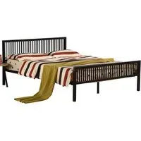 Killeen King Size Bed Frame - Black, Wood