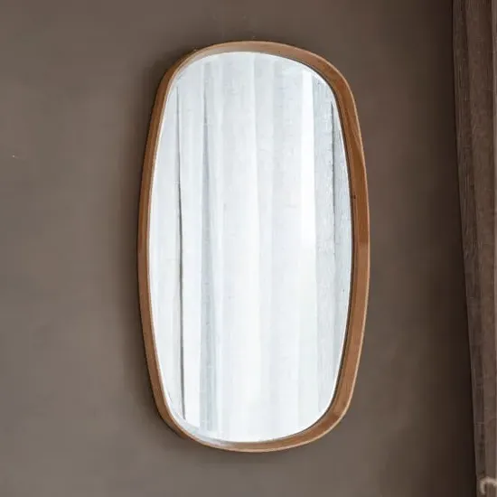 Kinder Bevelled Wall Mirror - Oak image