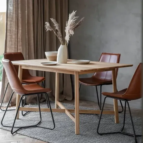 Kinghamia Rectangular Dining Table - Oak