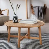Kinghamia Round Coffee Table - Oak, Wood