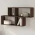 Kinston Wall Shelf with 4 Shelves - Brown, Engineered Wood