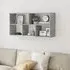 Kinston Wall Shelf with 5 Shelves - Concrete Grey, Engineered Wood