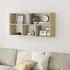 Kinston Wall Shelf with 5 Shelves - Sonoma Oak, Engineered Wood