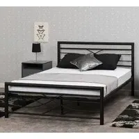 Kira Metal King Size Bed Frame - Black