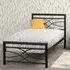 Kira Metal Single Bed Frame - Black