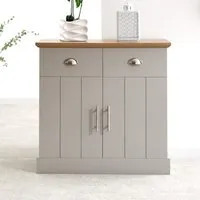 Kirkby Sideboard 2 Doors 2 Drawers - Grey, Oak alternate view