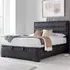 Kirkland King Size Ottoman Bed with Storage - Slate, Fabric