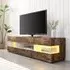 Kirsten TV Stand with LED Lighting - Rustic Oak