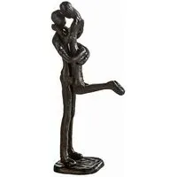 Kissing Iron Design Sculpture - Burnished Bronze