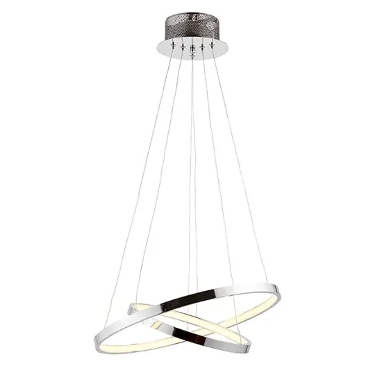 Kline 2 Ring Ceiling Pendant Light - Polished Chrome image