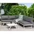 Knoxville L-Shaped Garden Corner Seating Set - Grey, Aluminium
