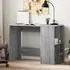 Knutsford Laptop Desk with 4 Shelves - Grey, Engineered Wood