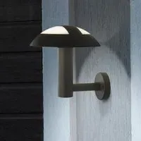 Kocab Mushroom Outdoor LED Wall Light - Dark Grey