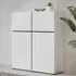 Kodak 4-Door Highboard - White, Laminated Board