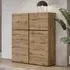 Kodak 4-Door Highboard - Wotan Oak, Laminated Board
