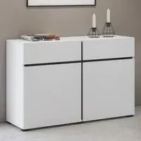 Kodak Sideboard with 2 Doors 2 Drawers - White