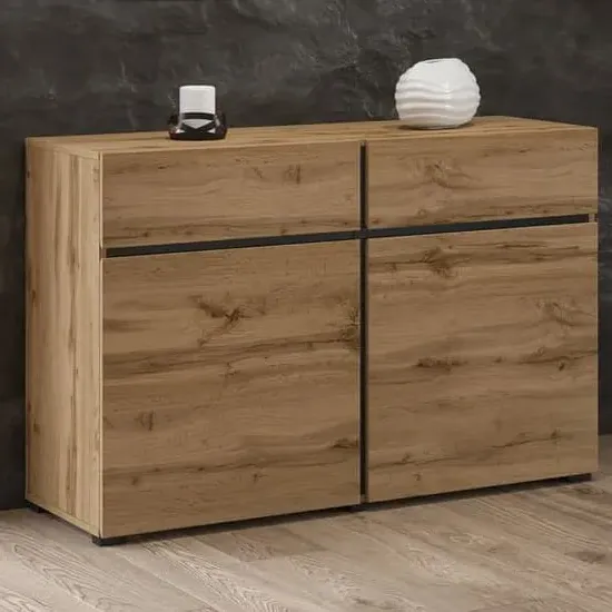 Kodak Sideboard with 2 Doors 2 Drawers - Wotan Oak