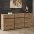 Kodak Sideboard with 3 Doors 3 Drawers - Wotan Oak