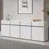 Kodak Sideboard with 4 Doors 4 Drawers - White