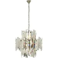 Kodak Small Crystal Chandelier Ceiling Light - Silver