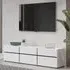 Kodak TV Stand with Storage - White, Laminated Board