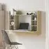 Kodak Wall Mounted Laptop Desk with Storage - Sonoma Oak