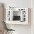 Kodak Wall Mounted Laptop Desk with Storage - White