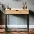 Kodiak Console Table with Drawer - Oak