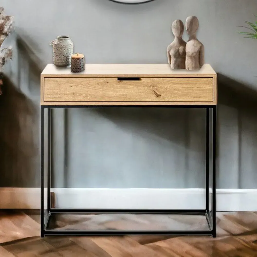 Kodiak Console Table with Drawer - Oak image