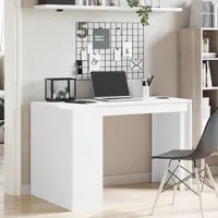 Kokomo Laptop Desk with 4 Shelves - White, Engineered Wood