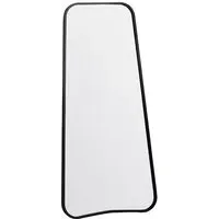Koran Large Curved Mirror - Black, Metal