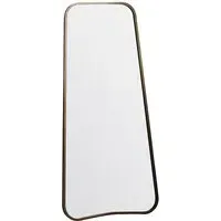 Koran Large Curved Mirror - Gold, Metal