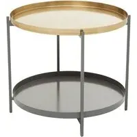 Koura Metal Coffee Table - Gold, Grey
