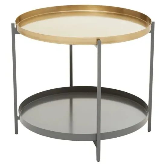 Koura Metal Coffee Table - Gold, Grey
