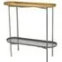 Koura Metal Console Table - Gold, Grey