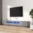 Krakow Small TV Stand with LED - Grey Sonoma