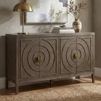 Kramis 4-Door Sideboard - Vintage Brown, Wood alternate view