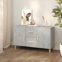 Krefeld Sideboard with Storage - Concrete Effect, Engineered Wood