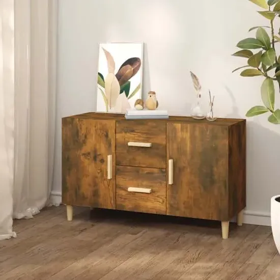 Krefeld Sideboard with Storage - Smoked Oak, Engineered Wood image