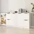 Krefeld Sideboard with Storage - White, Engineered Wood