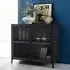 Kristel Compact Sideboard with 2 Doors - Dark Iron